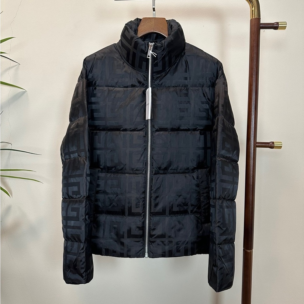 Givenchy Black Monogram Quilted Puffer Jacket